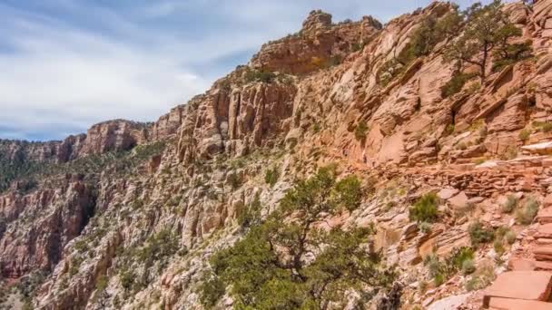 Amazing view of Grand Canyon sunset Arizona Stati Uniti . — Video Stock