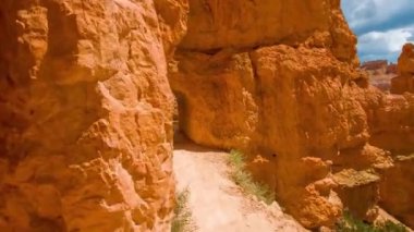 Bryce Kanyonu 'nda yürüyüş yolu. 