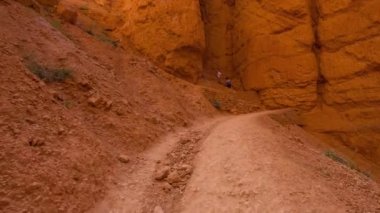 Bryce Kanyonu 'nda yürüyüş yolu. 