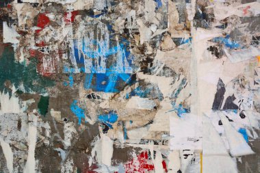 Posterler yırtık soyut