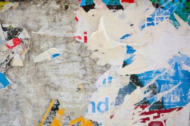 Posterler yırtık soyut