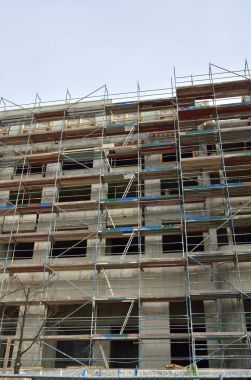 Şantiye ile kentsel sahne