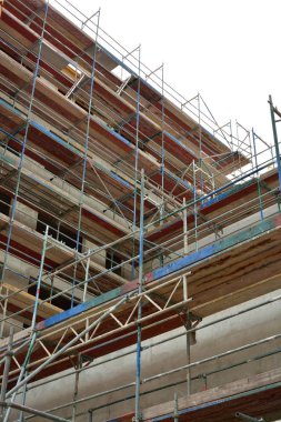 Şantiye ile kentsel sahne