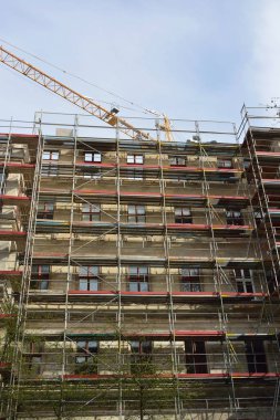 Şantiye ile kentsel sahne