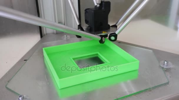 Impressora 3D criando objeto — Vídeo de Stock