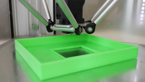 3D printer maken object — Stockvideo