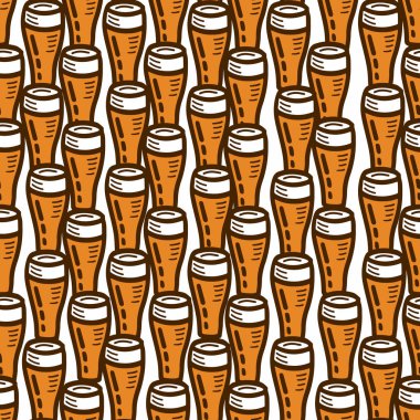 bir bira Tema seamless modeli
