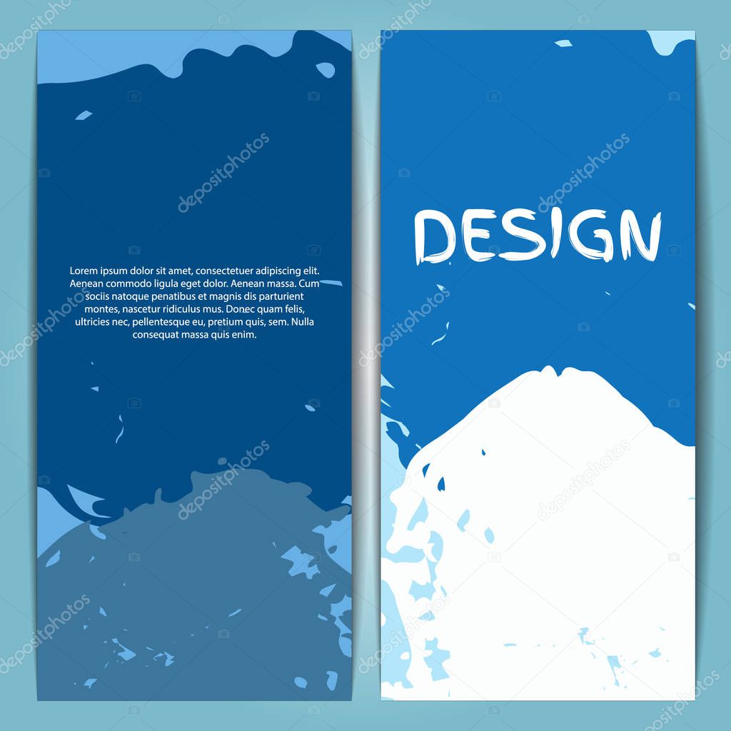 vector template set of flyer cover