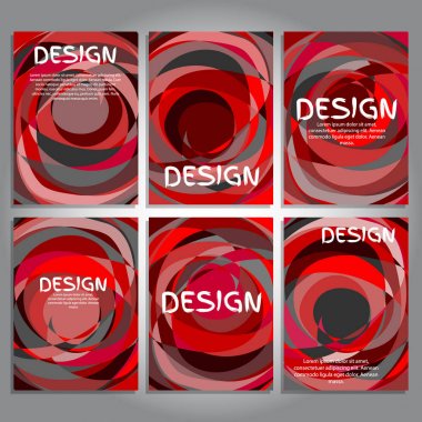 soyut yaratıcı kart dizisini