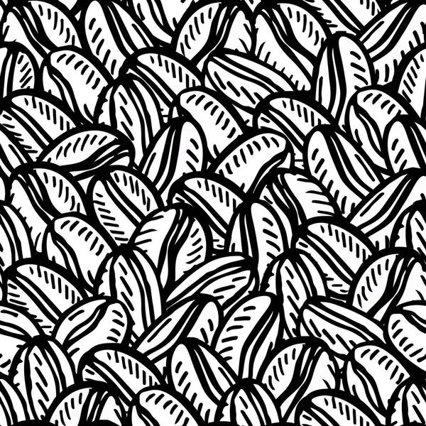 seamless pattern with coffee beans