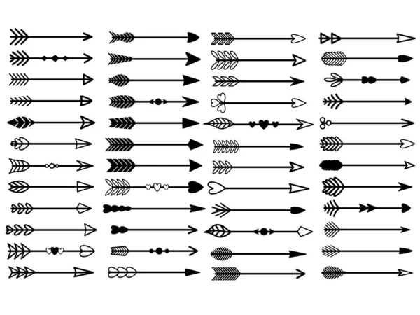 Ensemble de flèches vectorielles mignonnes — Image vectorielle