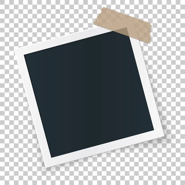 Square image place concept, single isolated object on transparent background. — Stock Vector