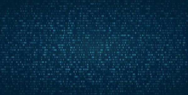 Hackathon ve diğer dijital olaylar için soyut ikili arkaplan. Fütüristik arkaplan üzerinde matris etkisi olan hatalı sıfır sayısı.