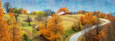 bir sonbahar manzara