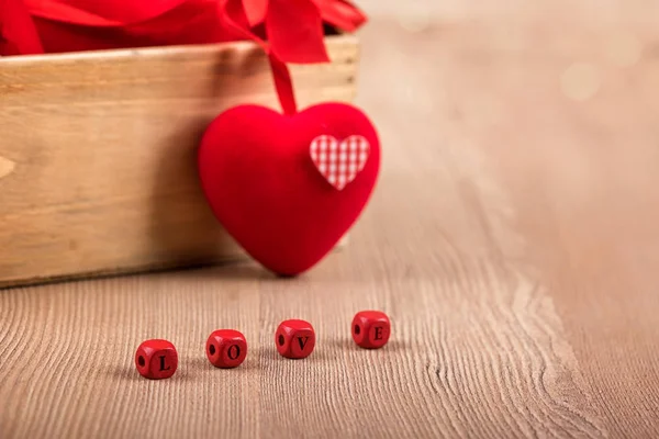 Aftelkalender voor Valentijnsdag decoratie — Stockfoto