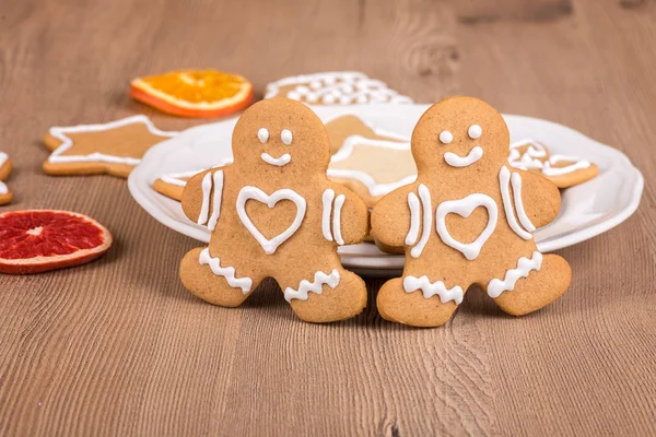 Biscotti di Natale con decorazione — Foto Stock