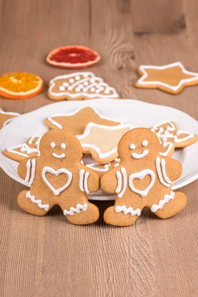 Biscotti di Natale con decorazione — Foto Stock