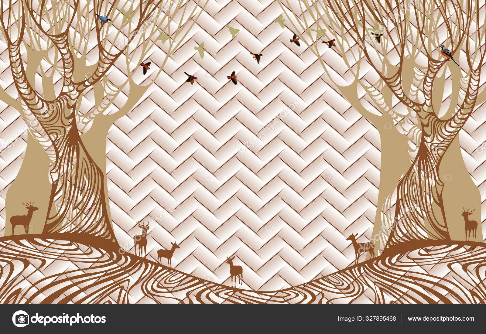 https depositphotos com 327895468 stock photo chinese wallpaper mural beige golden html