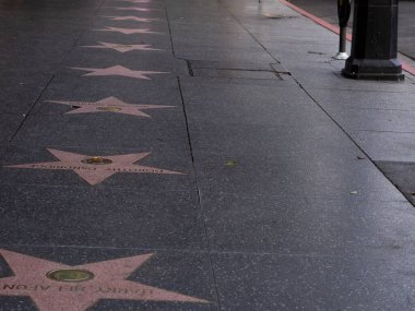 Amerika Birleşik Devletleri, Hollywood - 28 Aralık 2019: Sharon Stone 'un Hollywood Bulvarı' ndaki yıldızı. Bu yıldız Hollywood Bulvarı 'nda bulunmaktadır. Ve 2400 ünlü yıldızdan biri. Ünlü konsept.