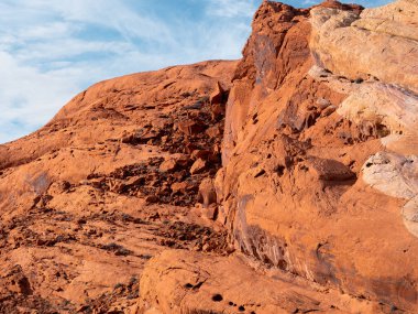Güney Nevada, ABD 'de inanılmaz güzel bir manzara. Yükseklerden Ateş Vadisi 'nin manzarası.