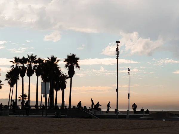Санта Моника Сша Ноября 2019 Года Скейтборд Парк Пляже Венеции — стоковое фото