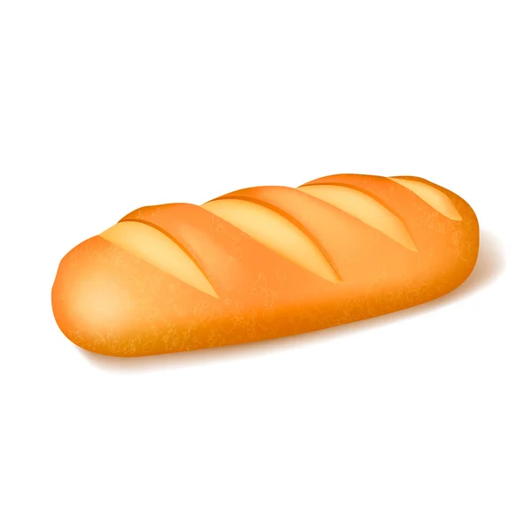 Απομονωμένο εικόνα ρεαλιστική ψωμί — Διανυσματικό Αρχείο