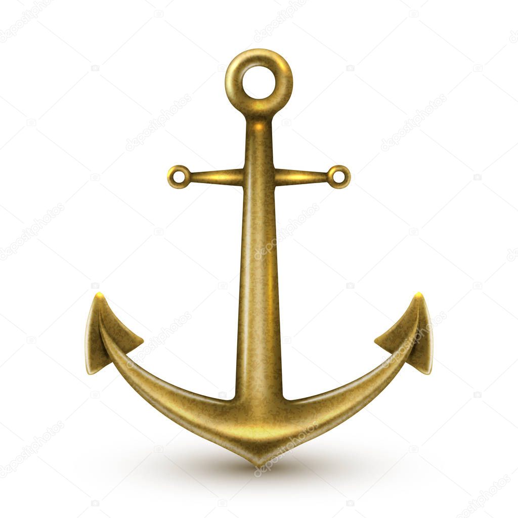 Golden Realistic Anchor