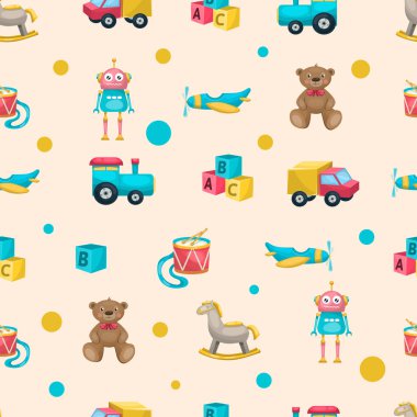 çocuk oyuncakları deseni