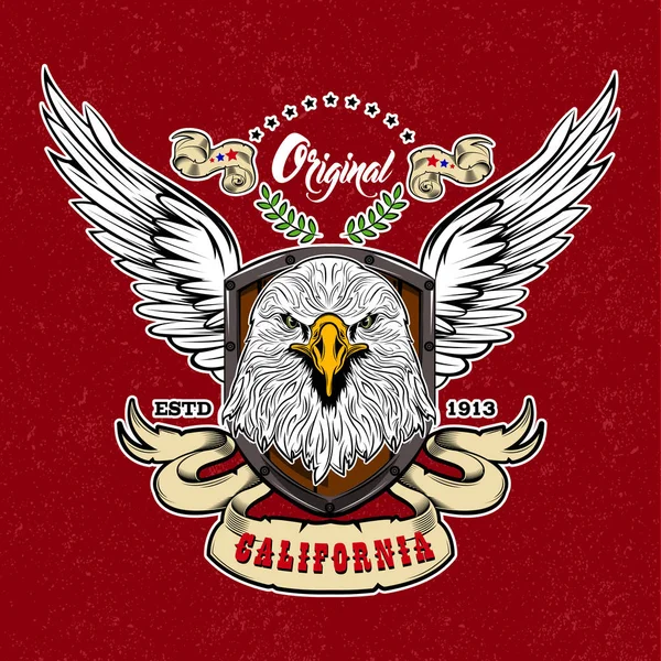 Eagle Vintage stil logotyp — Stock vektor