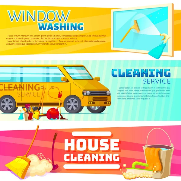 Usługa transparent zestaw do czyszczenia — Wektor stockowy