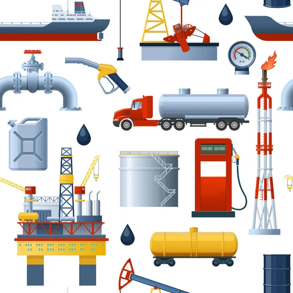 Structure de l'industrie pétrolière — Image vectorielle