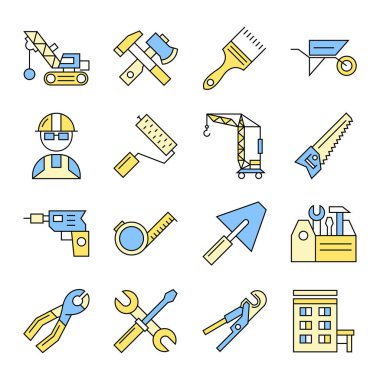 Bina Araçlar Icon Set