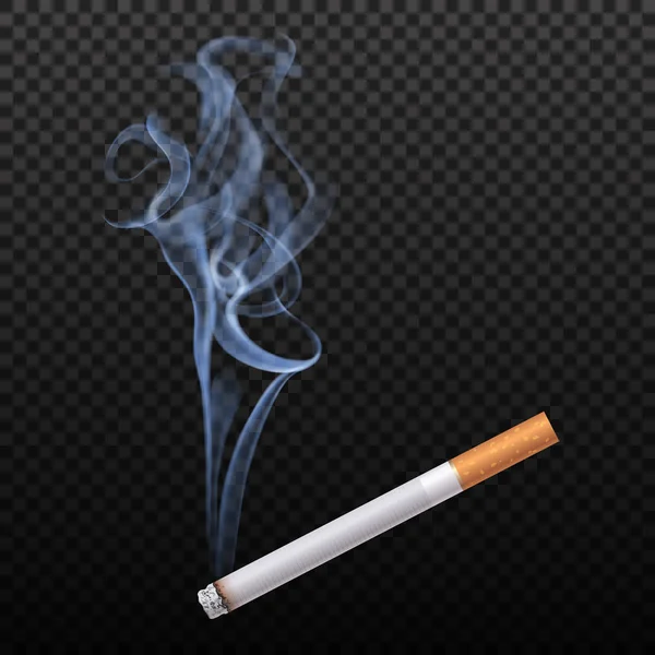 Quema de fondo de cigarrillo — Vector de stock