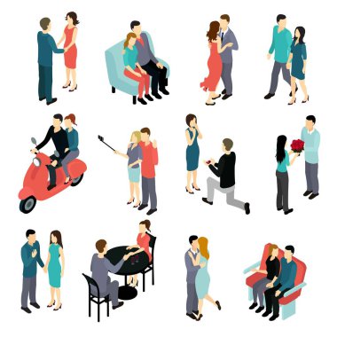 Seven çiftler izometrik Set