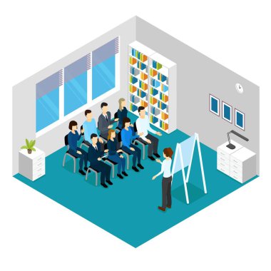 İzometrik insanları kompozisyon eğitimi