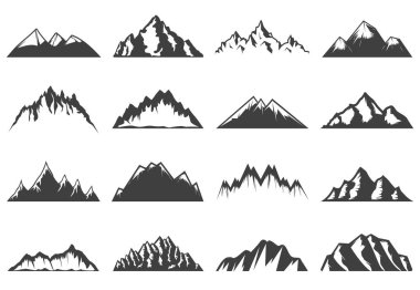 Vintage dağlar Icons Collection