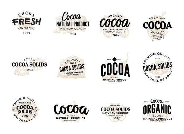 Kakao-Logo Set — Stockvektor
