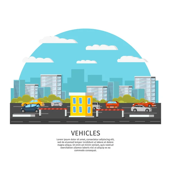 Modèle de véhicules modernes — Image vectorielle