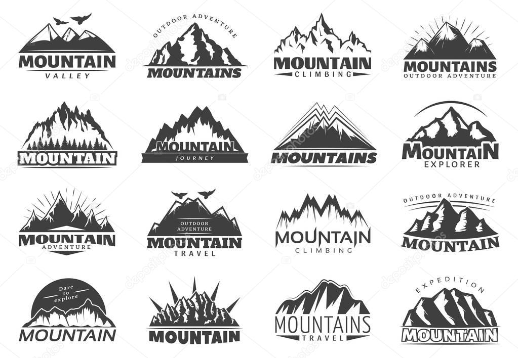Mountain Travel Labels