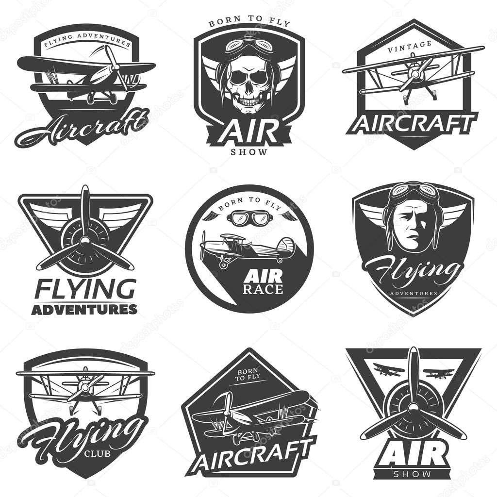Vintage Aircraft Labels Collection