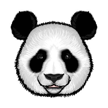 Şirin kabarık Panda yüz