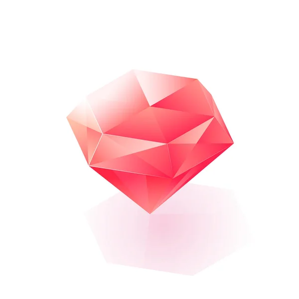 Glittering Isometric Light Diamond Icon — Stock Vector