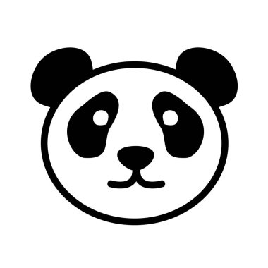 Sevimli Panda Logo yüz