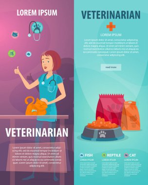 Veteriner Kliniği dikey afiş