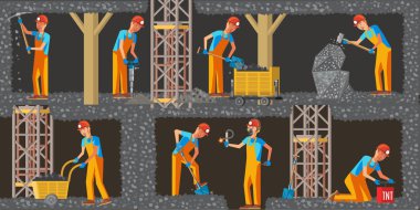 Kömür ayıklama sanayi yatay Banner