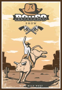 Vintage Rodeo gösterisi Poster