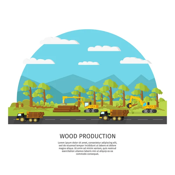 Πρότυπο βιομηχανικής ξυλείας — Διανυσματικό Αρχείο