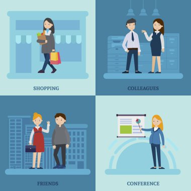 İş anne Meydanı kompozisyon