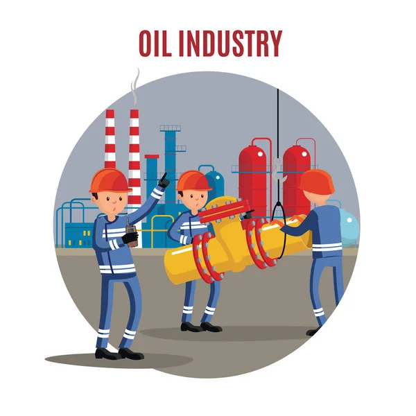 石油業界の文字概念 — ストックベクタ