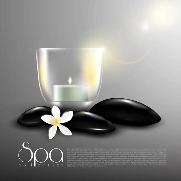 Beauty Spa Realistic Template — Stock Vector